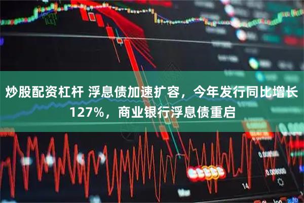 炒股配资杠杆 浮息债加速扩容，今年发行同比增长127%，商业银行浮息债重启
