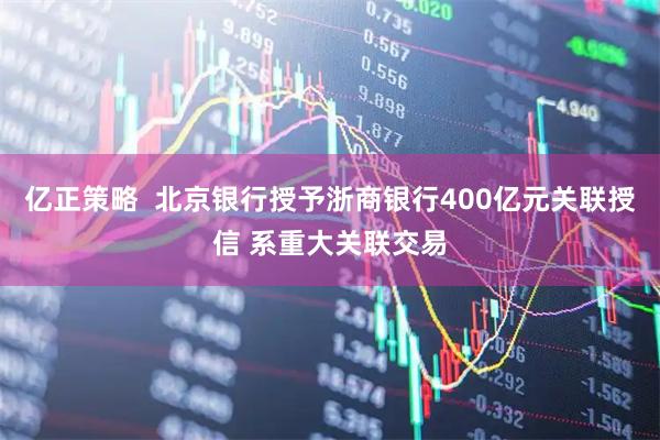 亿正策略  北京银行授予浙商银行400亿元关联授信 系重大关联交易
