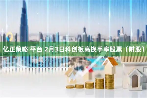 亿正策略 平台 2月3日科创板高换手率股票（附股）