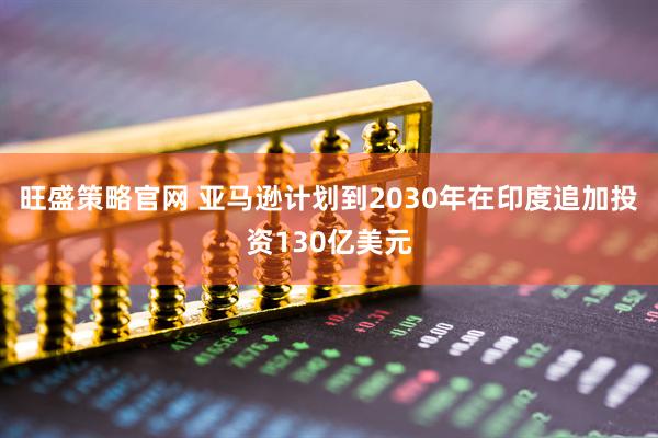 旺盛策略官网 亚马逊计划到2030年在印度追加投资130亿美元