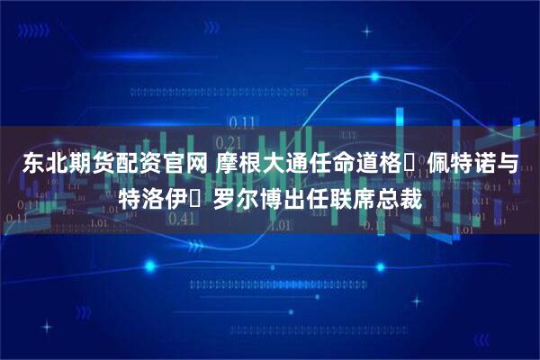 东北期货配资官网 摩根大通任命道格・佩特诺与特洛伊・罗尔博出任联席总裁